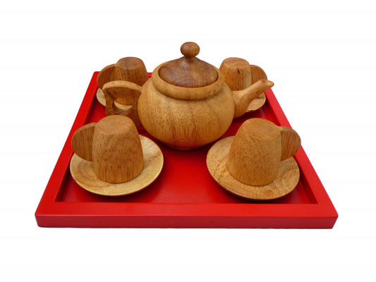 Wooden Tea Set