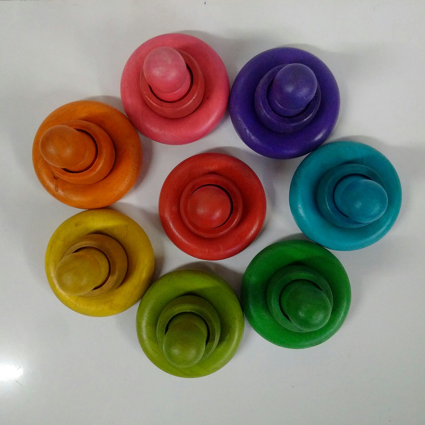 Rainbow People Cups and Rings